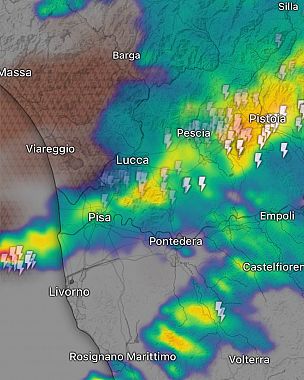 I temporali alle 8,15