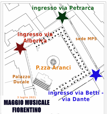 La mappa dell'area